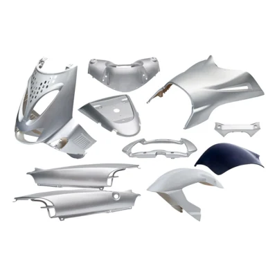 Plaatset Aprilia SR bj. 1997 tot 2004 11 delig zilver metallic