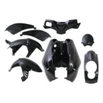 Plaatset Peugeot ludix 8 delig zwart metallic