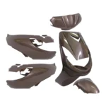 Plaatset Peugeot vivacity tot bj. 2008 6 delig Audi bruin metallic