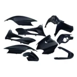 Plaatset Yamaha Jog R/ MBK mach 9 delig zwart metallic