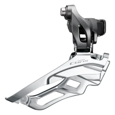 Voorderailleur Shimano Claris FD-R2030 - 3x8 Speed - klem - Down pull - Down swing - 46-52T - Grijs / zilver