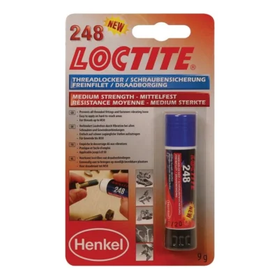 Draadborging Loctite 248 medium sterkte 9ml - blauw
