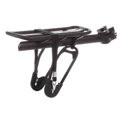 Achterdrager Massload alu met zadelpenbevestiging - mat zwart