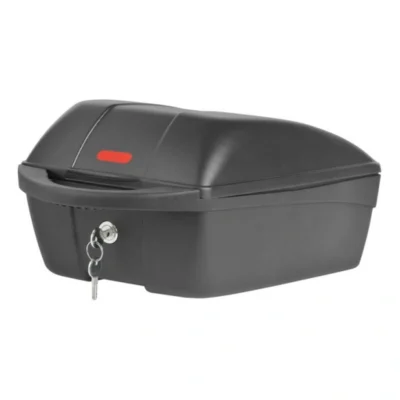 Topkoffer Polisport Luxe met quick release bagagedragerbevestiging - zwart