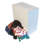 Bonte tricot poetslappen / poetsdoeken dik en dun - Doos 10kg