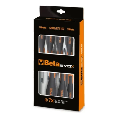 7-delige set schroevendraaiers Beta Tools voor schroeven met Tamper Resistant Torx® profiel<br>