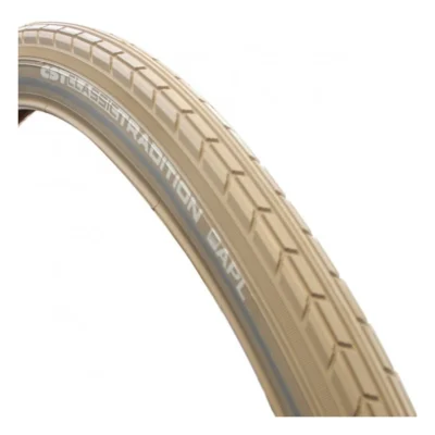 Buitenband CST Tradition Classic Line 28 x 1.75" / 47-622 mm - khaki met reflectie