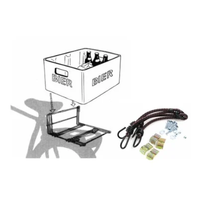 Krat-Mee Steco bagagedragerverbreder inclusief spin - mat zwart