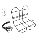 Bagagedrager verbreder Kratvast - zwart