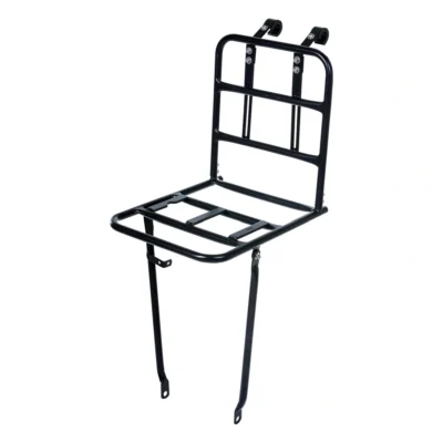 Voordrager Basil Front Carrier L 40 x 28 x 96 cm - glanzend zwart