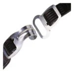 Snelbinder Bibia met haak / oog 50 cm - zwart