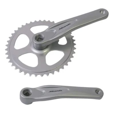 Crankstel Miranda Alfa 1 - 42T - 170mm - 3/32" - aluminium - Zilver