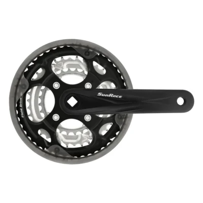 Crankstel SunRace FCM300 - 7/8 Speed - 48-38-28T - 170mm - 3/32" - Zwart