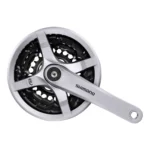 Crankstel Shimano Tourney FC-TY501 - 6/7/8 Speed - 42-34-24T - 170mm - Zilver