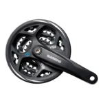 Crankstel Shimano Altus FC-CM311 - 7/8 Speed - 48-38-28T - 170mm - Zwart