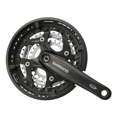 Crankstel Shimano Trekking FC-T521 - 3x10 Speed Octalink - 48-36-26T - 175mm - Zwart