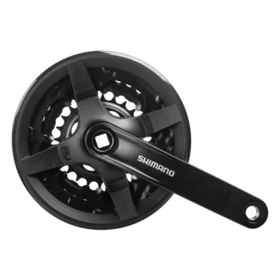 Crankstel Shimano Tourney FC-TY301 6/7/8 Speed - 42-34-24T - 150mm - Zwart