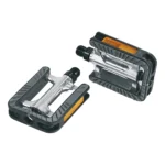 Pedaalset Ergotec 191 anti-slip met industrielagers - zilver/zwart