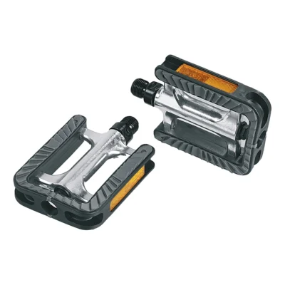 Pedaalset Ergotec 191 anti-slip met industrielagers - zilver/zwart