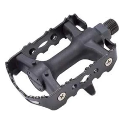 Pedaalset Marwi SP-931S kunststof met stalen frame - zwart (blisterverpakking)