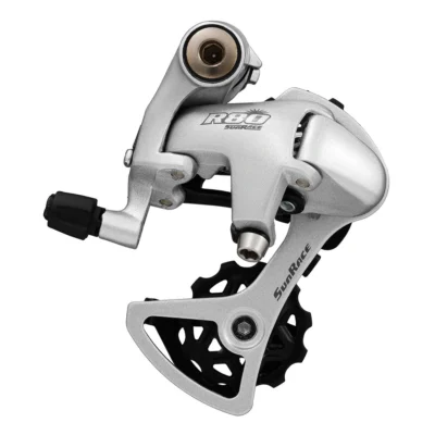 Achterderailleur 8-speed Sunrace RDR81 met korte kooi - directe montage - zilver