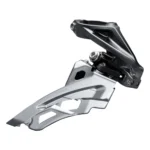 Voorderailleur Shimano Deore FC-M6000 - 3x10 Speed - hoge klem - Front pull - Side swing - 40-42T - Zwart / zilver