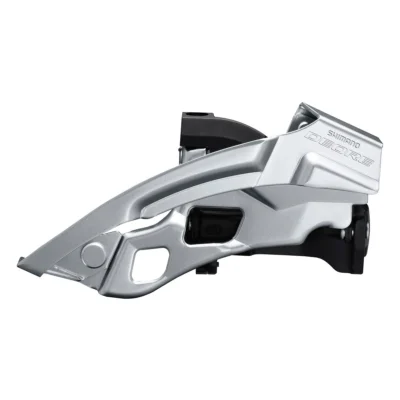 Voorderailleur Shimano Deore FC-T6000 - 3x10 Speed - lage klem - Dual pull - Top swing - 44-48T - Zwart / zilver