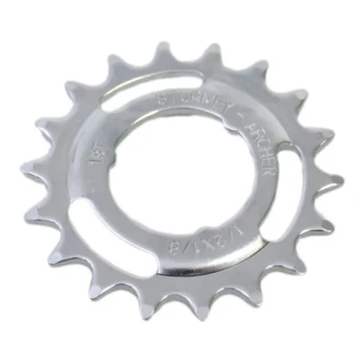 Tandwiel Sturmey Archer 18T - 1/8" doorgezet - chroom