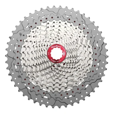 Cassette Sunrace CSMZ90 - 12 Speed - 11-50T - Zilver / rood