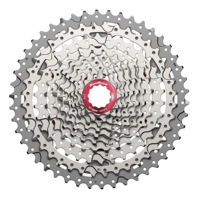 Cassette Sunrace CSMX3 - 10 Speed - 11-46T - Zilver / rood