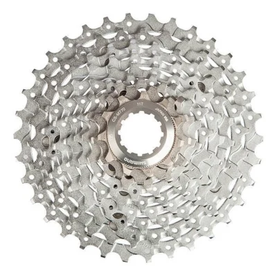 Cassette Shimano Deore XT CS-M770 - 9 Speed - 11-34T - Zilver