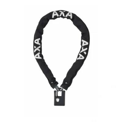 Kettingslot Axa Clinch+ 85/6 met polyester hoes - zwart