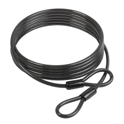 Loopkabel met dubbele lus M-Wave S 10.50 L - 5 meter x 10 mm - zwart