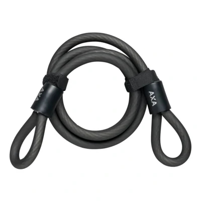 Slotkabel Axa Double Loop 120/10 - zwart