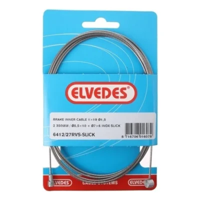 Rem binnenkabel Elvedes 2350mm RVS / Slick ø1,5mm V-nippel en T-nippel (op kaart)