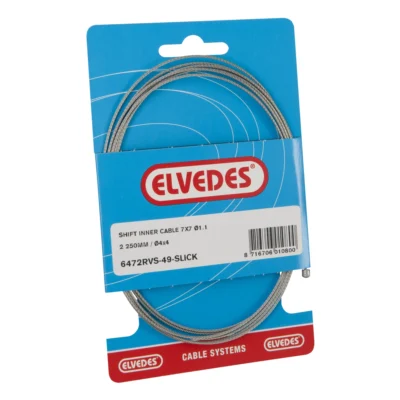 Schakel binnenkabel Elvedes 2250mm RVS Slick Ø1,1mm N-nippel (op kaart)