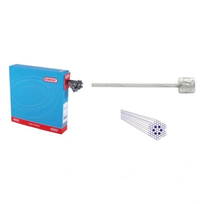 Schakel binnenkabels Elvedes 2250mm RVS ø1,1mm Shimano N-nippel ø4,5 × 4,5 (100 stuks)