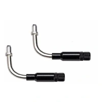 Verstelbare V-brake bochtjes 90°Elvedes RVS - kort model (2 stuks)