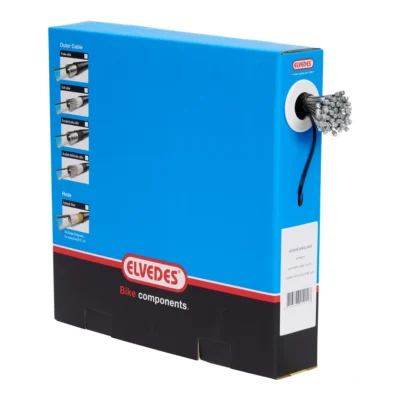 Schakel binnenkabel Elvedes 2250 mm 1×19 draads RVS Slick ø1,1mm met N-nippel ø4,5 × 4,5mm (doos à 100 stuks)