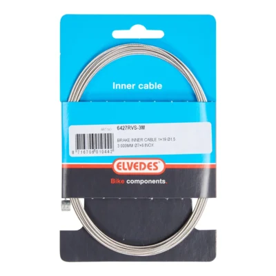 Schakel binnenkabel Elvedes 3000 mm 1×19 draads RVS ø1,5mm met T-nippel ø7 × 6mm