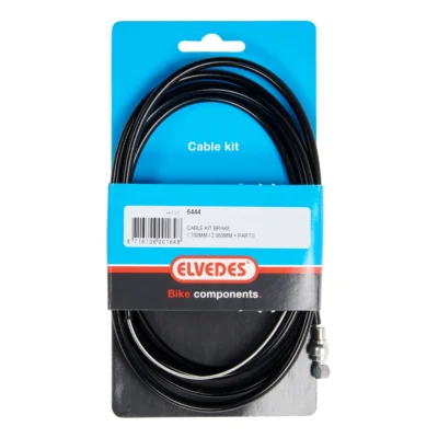 Rem kabelkit Elvedes 1700 + 2000 mm verzinkt met T-nippel - zwart