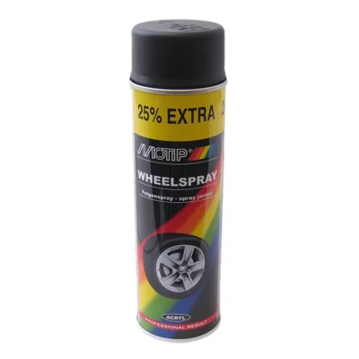 Spuitbus 400ml Wheelspray Mat-Zwart