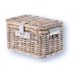 Rotan fietsmand Basil Denton Small 35 x 24 x 20 cm - nature grey