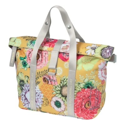 Stuurtas Basil Bloom Field KF-hook 11 liter 29 x 15 x 26 cm - honey yellow