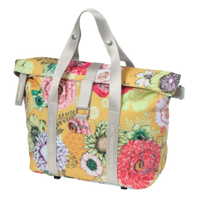 Fietstas Basil Bloom Field MIK (met KF-hook) 11 liter 29 x 15 x 28 cm - honey yellow