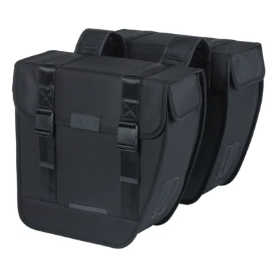 Dubbele fietstas Basil Tour Double 28 liter 34 x 14 x 34 cm - zwart