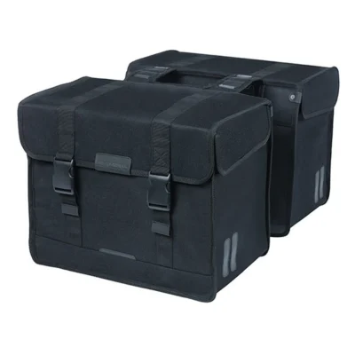 Dubbele fietstas Basil Kavan Eco Classic 68 liter 40 x 25 x 33 cm - zwart