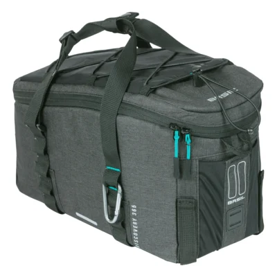 Bagagedragertas Basil Discovery 365D 9 liter 36 x 16 x 20 cm - zwart melee