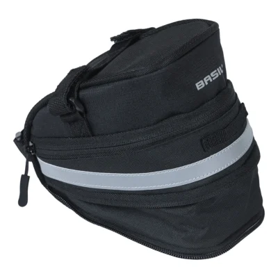 Zadeltas Basil Mada 1 liter 19 x 11 x 13 cm - zwart