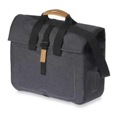 Enkele fietstas Basil Urban Dry Business Bag 20 liter 37 x 15 x 38 cm - donkergrijs